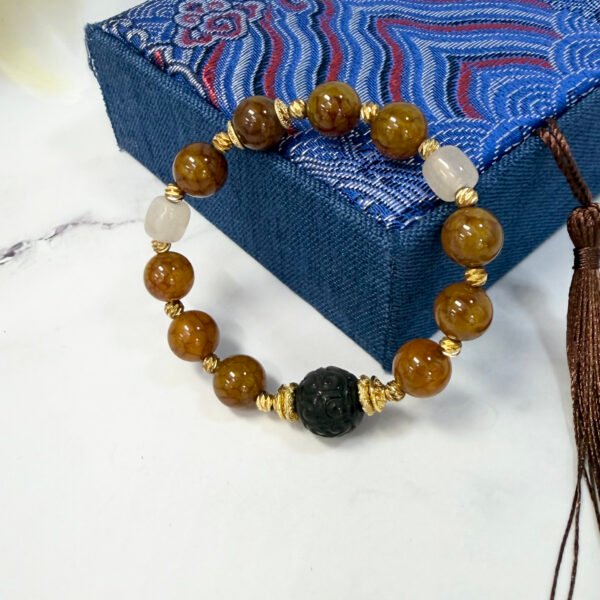 Tibetan Chalcedony Mix Auspicious Blessing Charm