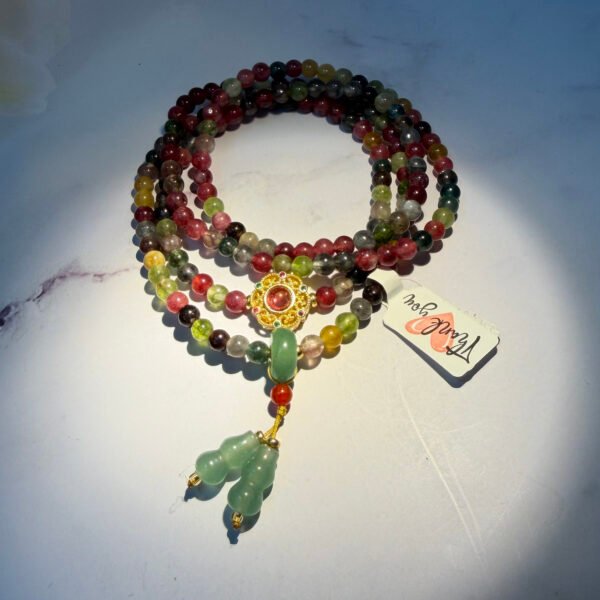 Alternative view of Natural Tourmaline Wrap Bracelet