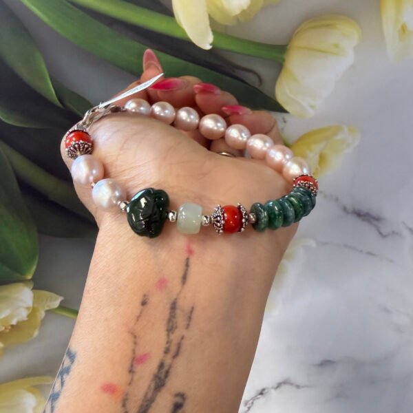 Protection & Purify Negativity Pearl Bracelet