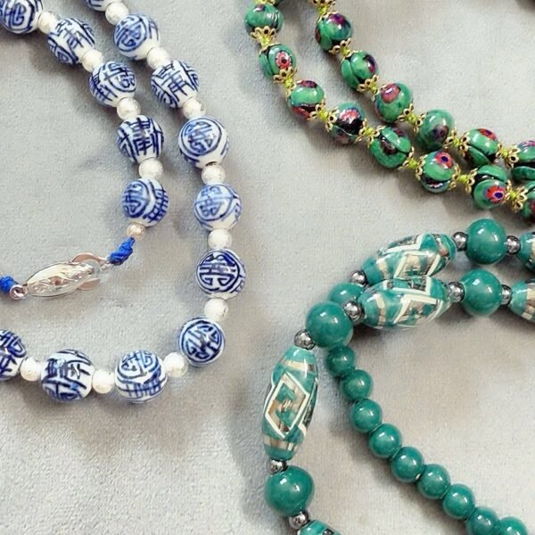 Alternative view of Japanese Ceramic Necklace from Japan