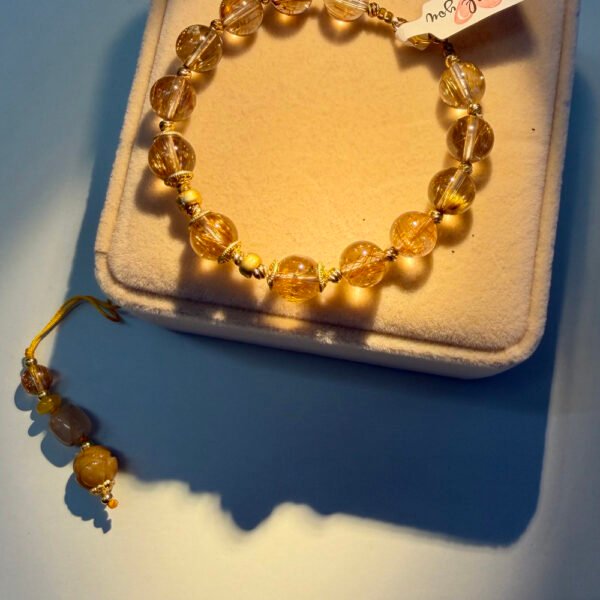 Golden Rutilated Quartz Bracelet