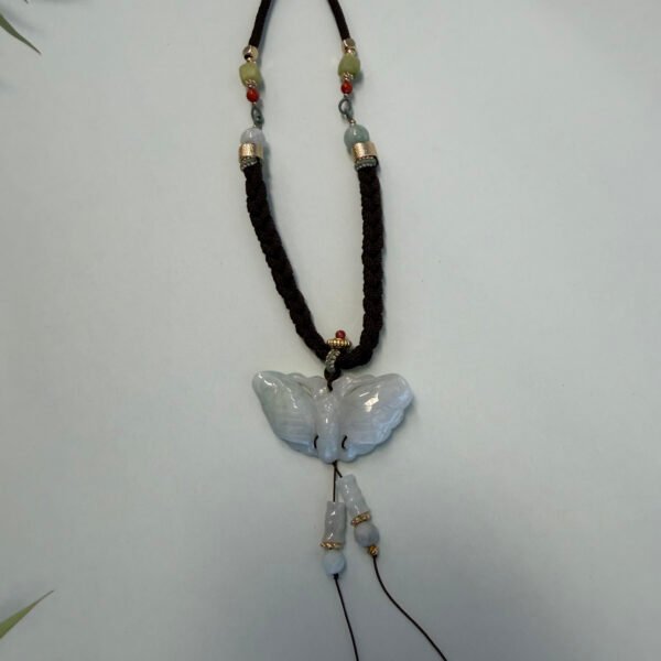 Alternative view of Jadeite A Butterfly Necklace