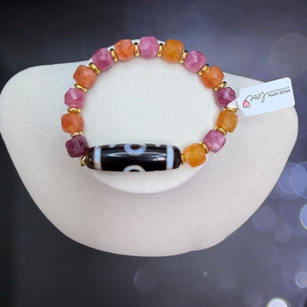 Alternative view of Double Benefactor Dzi Bracelet