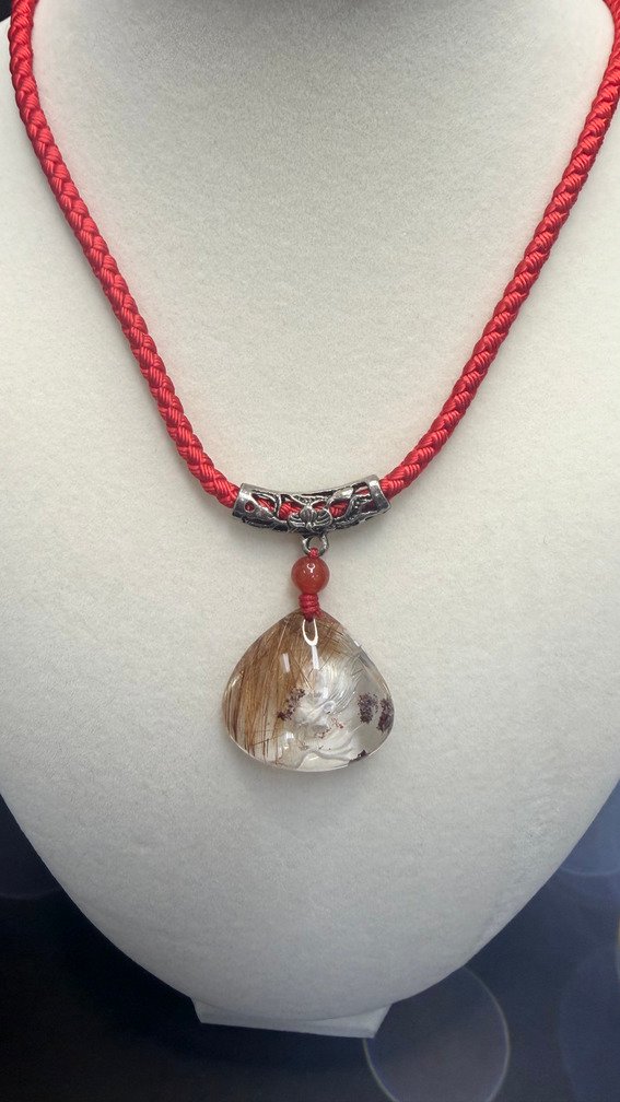 Golden Rutilated Dragon Pendant - Image 5