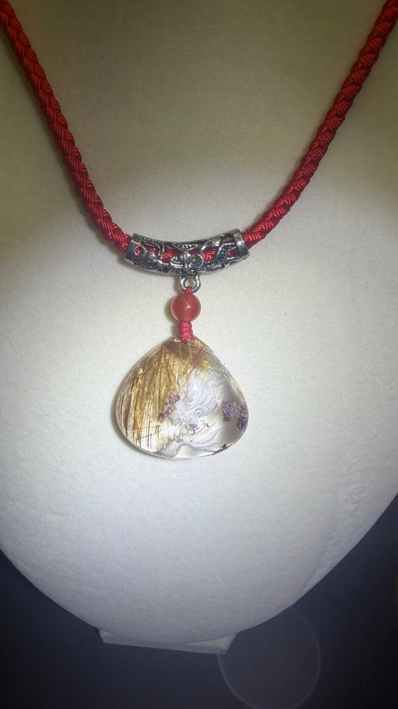 Golden Rutilated Dragon Pendant - Image 4