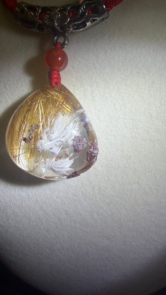 Golden Rutilated Dragon Pendant - Image 3
