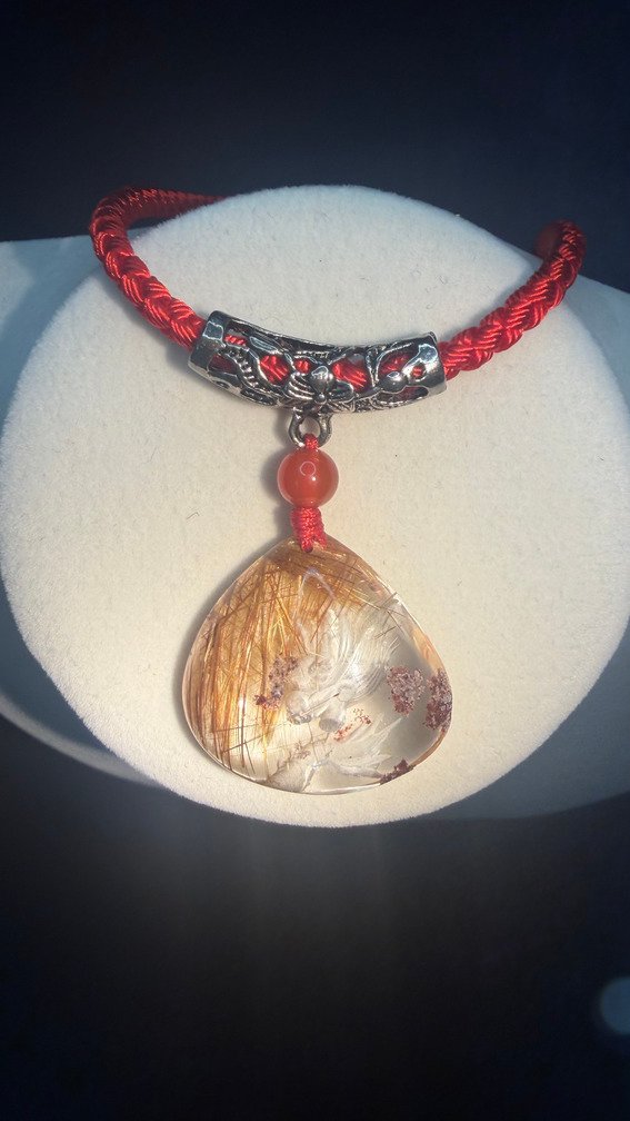 Golden Rutilated Dragon Pendant - Image 2