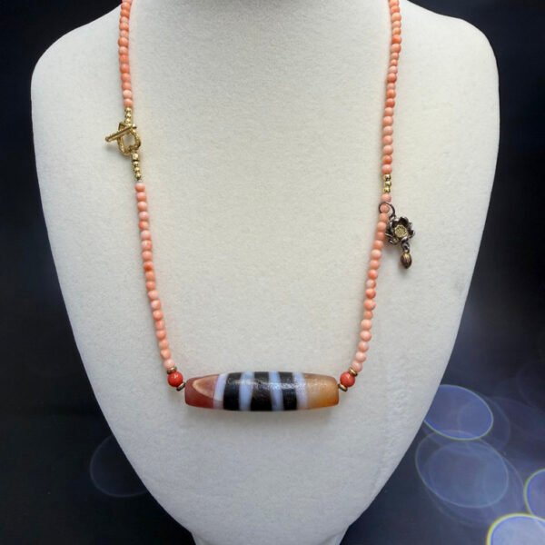 Coral Choong Dzi Necklace