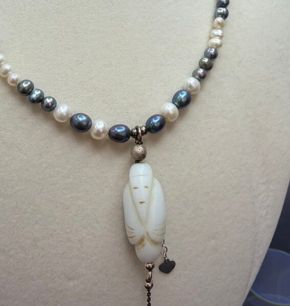 Alternative view of God Wealth mixed multi color pearl