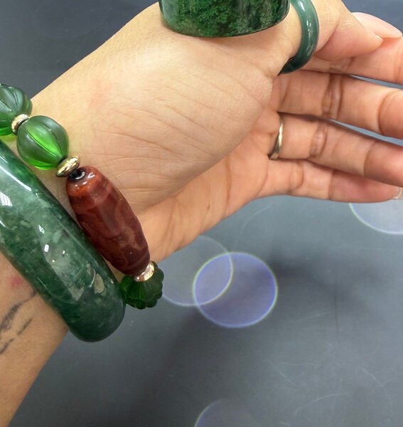 Pure Jade Qing long Ring