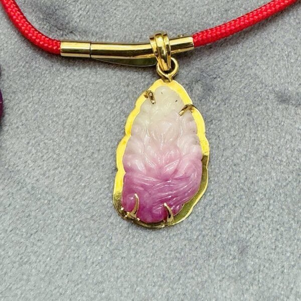 Alternative view of Nine Tailed Ruby Fox Pendant