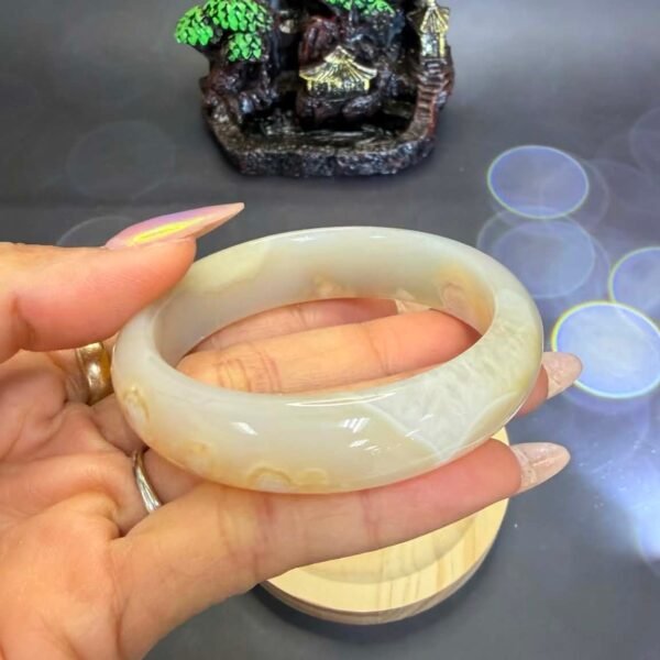 Alternative view of Chalcedony Bangle